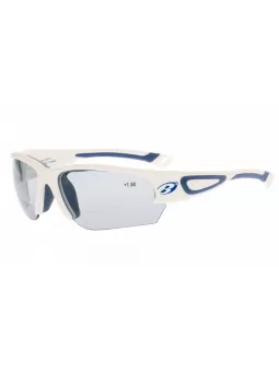 schwimmende Sportbrille CABO mit Leseteil, Rahmen white blue