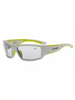 Floater schwimmende Sonnenbrille mit Leseteil Rahmen grau gelb-grün
