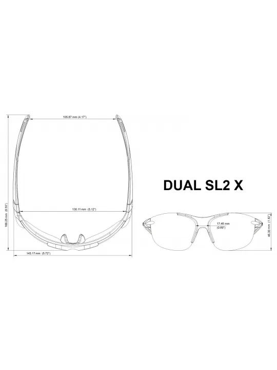 Sportbrille mit Lesebrille  SL2X