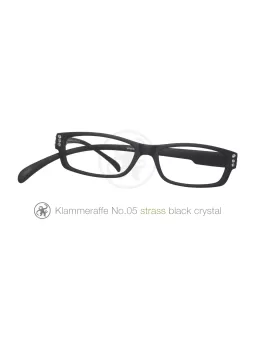 Lesebrille Klammeraffe No 05 Strasssteine black crystal