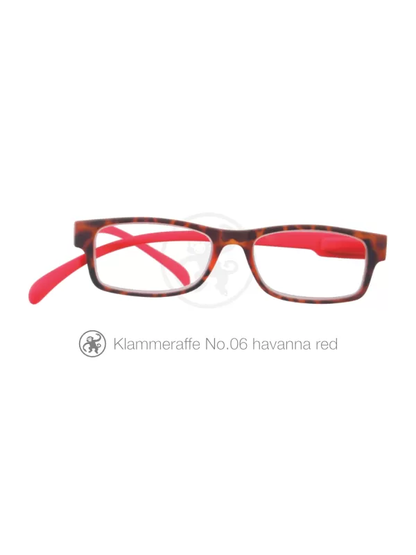 Lesebrille Klammeraffe No 06 havanna red