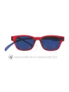Sonnenbrille mit Lesebrille Klammeraffe No 03 red blue Bifo sun