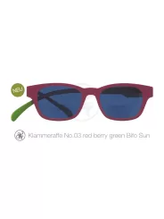 Sonnenbrille mit Lesebrille Klammeraffe No 03 red berry green Bifo sun