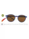 Sonnenbrille mit Lesebrille Klammeraffe No 12 cornflower farbenfroh bifo