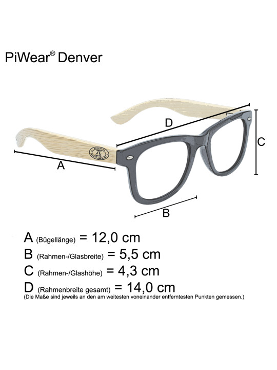 Sonnenbrille mit Lesebrille Denver maße