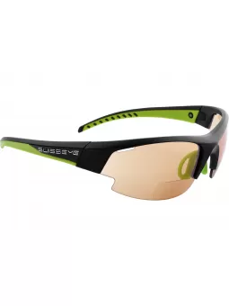 Sportbrille mit Lesebrille Gardosa Re + schwarz matt-grün
