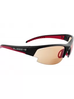 Sportbrille mit Lesbrille Gardosa Re + schwarz matt-rot